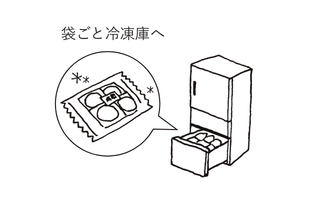 保存は冷凍で